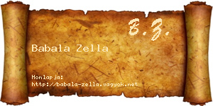 Babala Zella névjegykártya